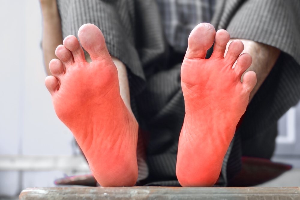Tingling,And,Burning,Sensation,In,Feet,Of,Asian,Old,Man