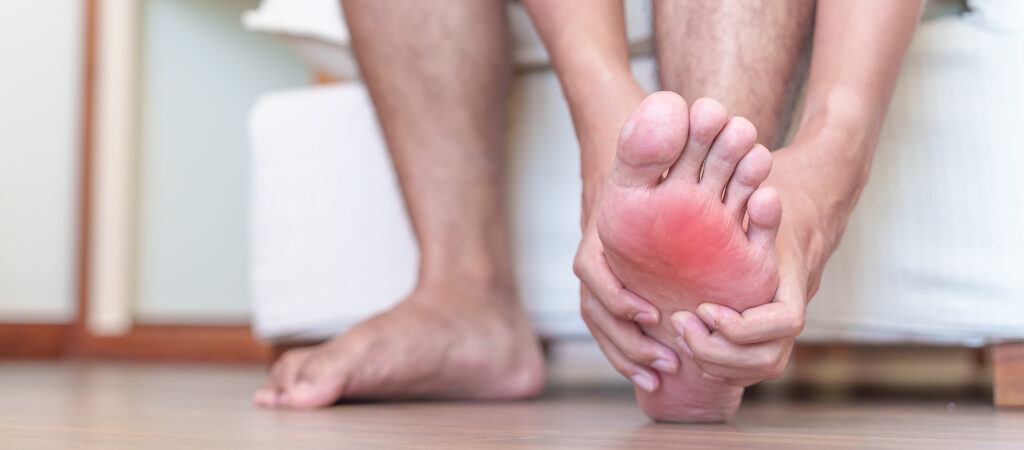Preventing foot pain from prolonged standing